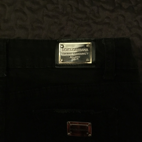 Black stretch denim Dolce and Gabbana Distressed Shorts - Size US 2/4 - Picture 6 of 9